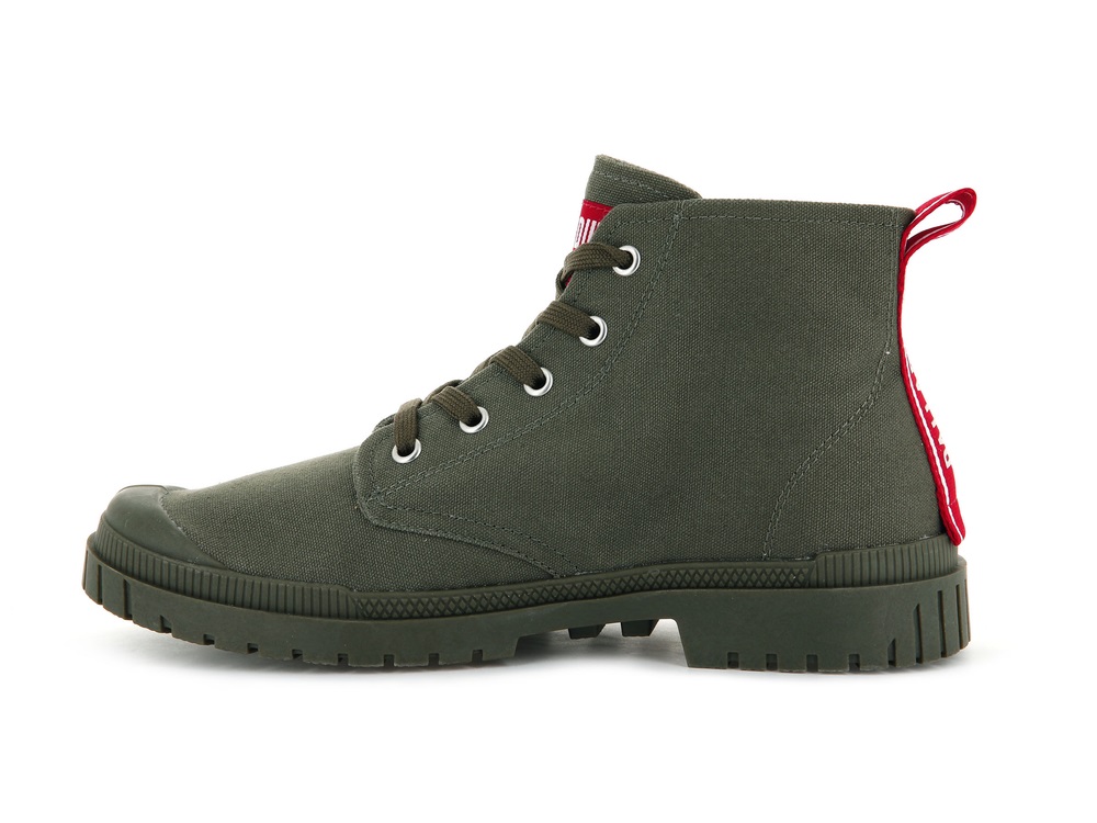 Botas Palladium PAMPA SP20 DARE Hombre Verde Oliva | Costa Rica-32516